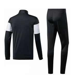 Survêtement de sport unisexe Ensemble de jogging 2 pièces de haute qualité avec logo personnalisé Survêtement patchwork pour l'entraînement Survêtement respirant pour homme - Product Image 2