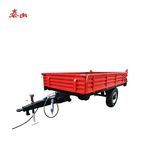 Tự Động Tipping Máy Kéo Trang Trại Trailer 3ton 5ton Máy Kéo Dump Trailer