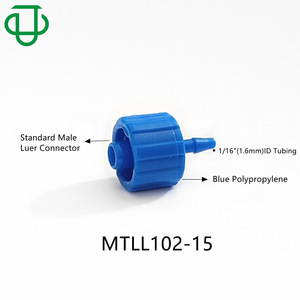 Conector de Manguera de Plástico PP Rojo y Azul de 1.6-6.4mm para Uso Médico e Industrial - Product Image 3