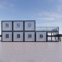 Maison modulaire de luxe personnalisée conteneur isolé pour restaurant bureau vie design contemporain en acier