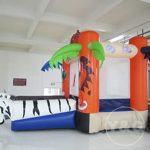 Combo gonflable Y&G avec toboggan |   <span class=keywords><strong>Château</strong></span> Gonflable Commercial Géant Thème Safari Animalier |   ISO, Combo <span class=keywords><strong>château</strong></span> gonflable - Product Image 2