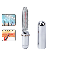 Nouveau Peigne de Massage Électrique pour Cuir Chevelu et Tête 2027 avec LED Rouge, Rechargeable, Portable, Microcourant, Masseur Capillaire Profond avec Ions Négatifs