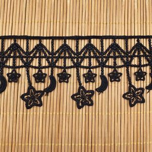 Tissus brodés en dentelle, 5/7CM de largeur, accessoires de vêtement à la mode, matériel à coudre pour robes ajourées, garniture étoiles, lait, <span class=keywords><strong>lune</strong></span>, - Product Image 6