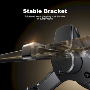 WiWU Mini pengisi daya mobil nirkabel Qi2.0 15W, dudukan ponsel magnetis pengisian cepat dengan rotasi 360 Port tipe-c, pengisi daya mobil nirkabel Mini - Product Image 5