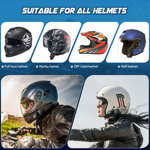 <span class=keywords><strong>MAXTO</strong></span> <span class=keywords><strong>M2</strong></span> Twin Pack Casco de Motocicleta para <span class=keywords><strong>Intercomunicador</strong></span> Bluetooth con Control de Ruido para 6 Pilotos Accesorios de Motociclismo - Product Image 6