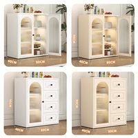 Armoire de rangement en acier à revêtement électrostatique moderne et écologique, anti-rouille, résistante à l'humidité, à panneaux cannelés, pour la maison