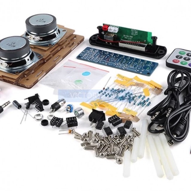Original Radio Audio Kit Amplifier Bluetooth Dual channel speaker with spectrum FM FM DIY
