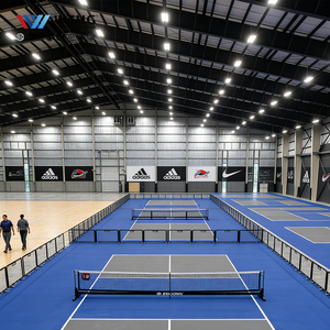 Structure en acier durable pour arène de tennis intérieure préfabriquée sans colonnes, durée de vie de 50 ans, surface galvanisée, certifiée ISO9001 - Product Image 1