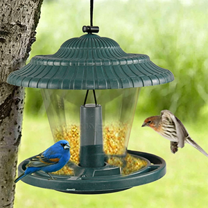 Mangiatoia per Uccelli Sospesa da Esterno, Posatoio Portatile Anti-Scoiattolo, Strumento per l'Alimentazione a Piedi degli Uccelli Selvatici, Mangiatoia a Lanterna Sospesa per Noci per Uccelli - Product Image 1