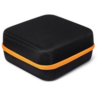Sac de rangement grande capacité en EVA pour accessoires électroniques numériques, câbles de données, trousse à outils - Noir/Orange Modèle 8-14-5