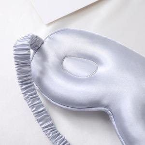 Máscara de seda satinada <span class=keywords><strong>para</strong></span> <span class=keywords><strong>dormir</strong></span>, máscara de ojos con logotipo personalizado, opaca sombra de ojos, con los ojos vendados, contorno 3D, máscara de seda Artificial <span class=keywords><strong>para</strong></span> <span class=keywords><strong>dormir</strong></span> - Product Image 4