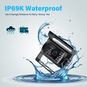 Sistema de Cámara para Camión AHD 1080P de 4 Canales, Monitor DVR de 9 Pulgadas con Pantalla Dividida, Cámara de Reversa Impermeable IP68, Vistas Frontal/Trasera/Lateral, Visión Nocturna - Product Image 5