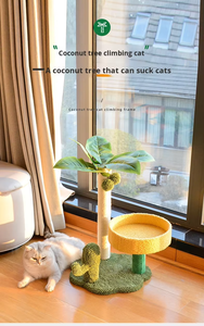 Albero per Gatti Personalizzato all'Ingrosso, Moderno ed Ecologico in Legno, con Tiragraffi, Piattaforma Salto e Nido, Giocattoli Interattivi per Animali Domestici - Product Image 2