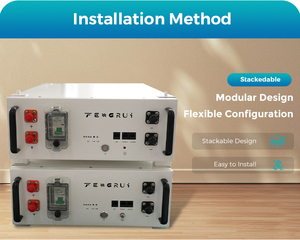 Sistema de Baterías de Litio para el Hogar de 102 Ah y 48 V, Equipado con Celdas Solares de 5 kWh, BMS, Conexión Híbrida a la Red y Puerto CAN - Product Image 4
