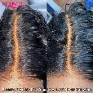 印度宽松深色原发假发波浪纹透明高清全蕾丝前额假发适合黑人女性 - Product Image 6