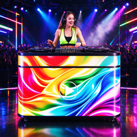 Nouvelle conception de table LED modulaire haute définition pour publicité intérieure, P1.86 P2 P2.5, table de DJ, écran LED pour comptoir d'accueil