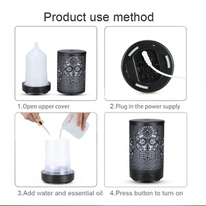 <span class=keywords><strong>Flash</strong></span> sọ Đen sắt kim loại khuếch tán, ngọn lửa ánh sáng kim loại 100ml Tinh dầu khuếch tán cho kỳ nghỉ - Product Image 6