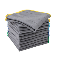 Chiffonnette de nettoyage en microfibre 30x30cm en tissu carbone pour vitres, sans peluches, sans traces, facile à nettoyer - Offre Spéciale