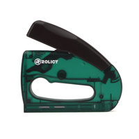 Rolicy nouveau kit de pistolet à agrafes manuel-agrafeuse légère pour la décoration, l'artisanat et le bricolage Design ergonomique pour tissu, rembourrage