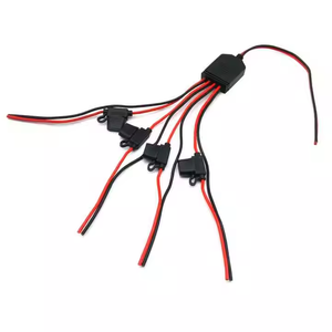 Dc כוח 1/4 בצורת y כבל atc/aleto בלוק, מחזיק עבור מצלמות תיל <span class=keywords><strong>dvr</strong></span> הוביל רכב רצועת אור - Product Image 5