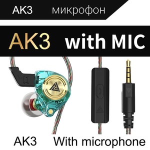 Écouteurs audio filaires QKZ AK3 FiLe de qualité avec microphone, écouteurs intra-auriculaires à basses profondes pour <span class=keywords><strong>iPhone</strong></span>, sport, jeux, cadeau - Product Image 4
