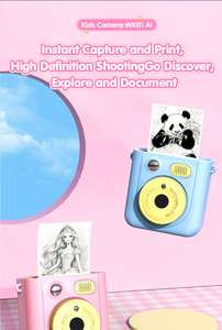 AI Voice Recognize Kids Drawing Printer <b>Camera</b> Instant Photo <b>Print</b> Toy Portable <b>Camera</b> For Kids Christmas Birthday Gift - Product Image 2