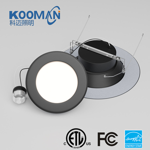 4 inch 6 inch <span class=keywords><strong>LED</strong></span> có thể đèn trang bị thêm lõm Downlight thay đổi độ sáng có thể lựa chọn 5cct siêu mỏng cấu hình thấp Wafer Đen Downlight - Product Image 2