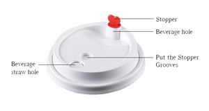 Couvercles de gobelets en plastique PP transparents, noirs, blancs, rouges, en forme de cœur, de 90 mm, 95 mm, 98 mm, avec couvercle pour paille, usage industriel, anti-fuite, qualité alimentaire, pour café - Product Image 3