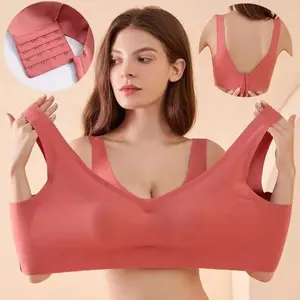 Bra wanita ukuran Plus, Bra wanita ukuran Plus 34/75BCD-50/115BCD Beaty, pakaian dalam, bra push up, tanpa kabel, Bra bersirkulasi