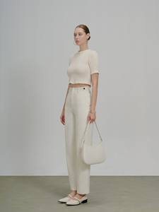 Julia alta moda elegante estilo minimalista pantalones holgados de invierno para mujer diseño plano transpirable con servicio ODM de alta calidad - Product Image 4