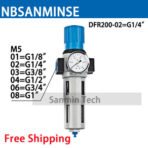 Régulateur de filtre à air NBSANMINSE avec manomètre pour système pneumatique, interface M5, utilisation haute pression - Product Image 2