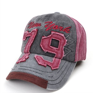 Gorra de béisbol con logo bordado personalizado, efecto desgastado, al por mayor, gorras snapback para hombre, visera para el sol, para viajes al aire libre - Product Image 6