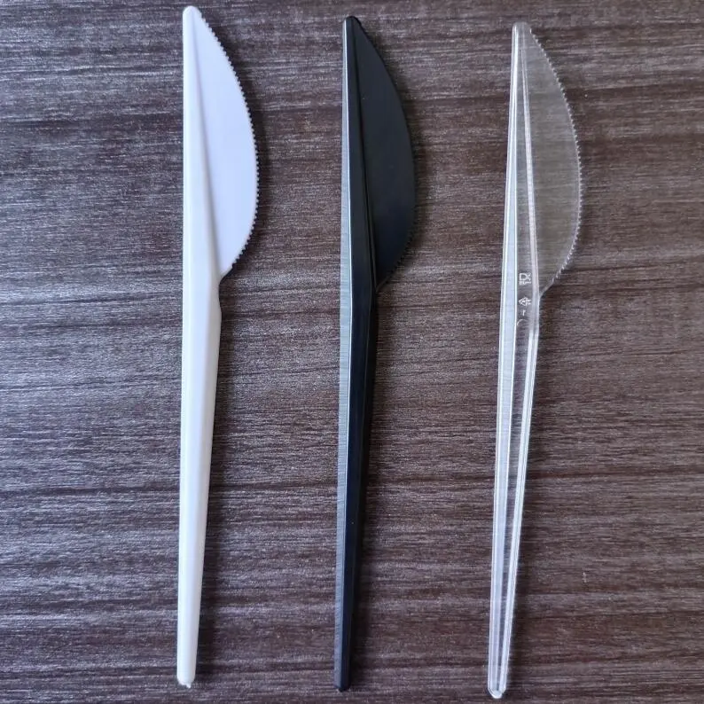 2.5 הסיטונאי חד פעמי גרם ארוך ידית ידית סכין מזלג כף סכו "ם פלסטיק