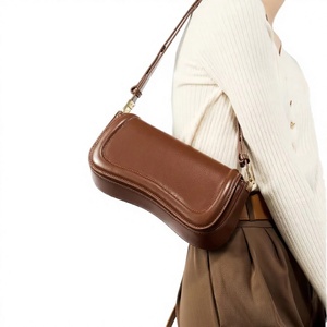 Bolso Bandolera de Cuero Genuino para Mujer GIGI <span class=keywords><strong>LYLA</strong></span>, con Cadenas, Correa Única, Forro de Poliéster, Bolso de Mano Elegante - Product Image 1