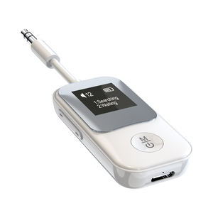 Adaptador de Audio Inalámbrico <span class=keywords><strong>Bluetooth</strong></span> 5.2 2 en 1 con Pantalla LED y DSP, Transmisor/Receptor, Dispositivo Dual, Batería de Ultra Larga Duración - Product Image 2