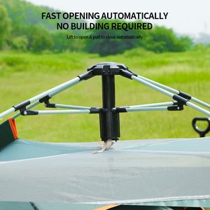 Attrezzatura per <span class=keywords><strong>Campeggio</strong></span> e Alpinismo <span class=keywords><strong>Tenda</strong></span> Verde Impermeabile a Quattro Stagioni con Apertura Automatica Rapida a Doppio Strato - Product Image 4