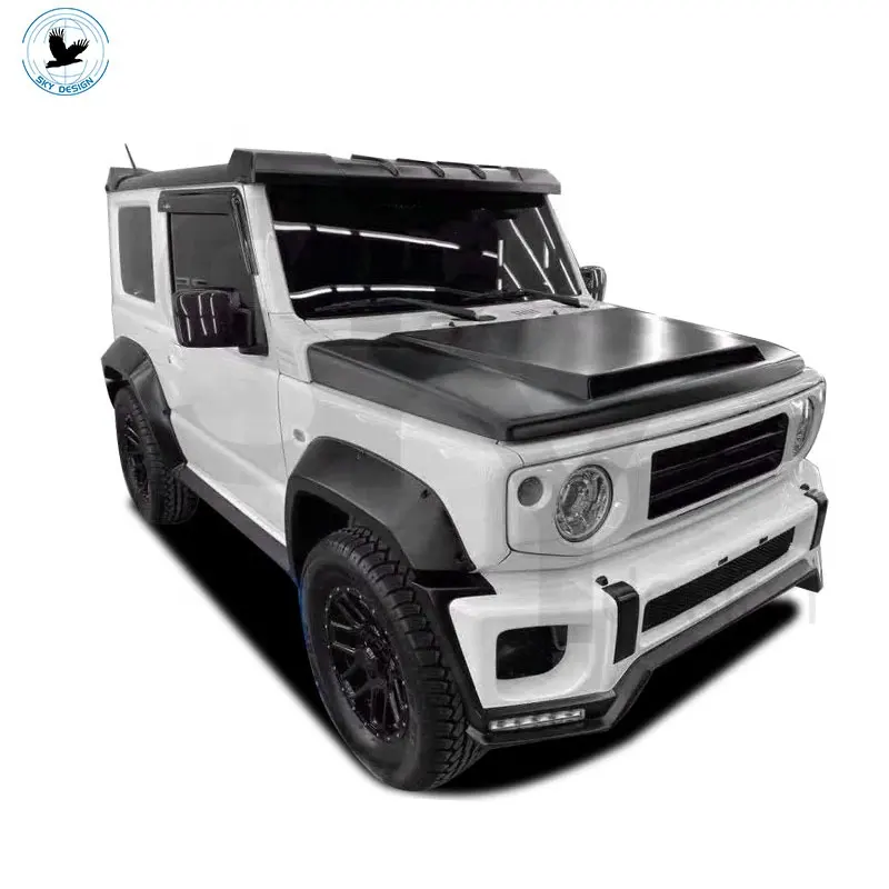 2021 nuovo prodotto LB Style Body Kit per Jimny JB74 con parafango parafanghi paraurti anteriore ala spoiler posteriore per jimny