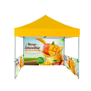 Display Zelt 10x10 individuell bedruckt Wasserdichtes Aluminium Klapp-Pop-up-Festzelt Outdoor Event Baldachin Messe Zelt