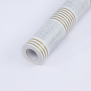 High Grade Black Gold Luxury Stripes <strong>Texture</strong> Metallic Wallpaper Roll Vinyl PVC Customized Gold Wall <strong>Paper</strong> - Product Image 4