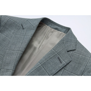 1505 Abito da <span class=keywords><strong>Uomo</strong></span> di Lusso <span class=keywords><strong>Grigio</strong></span>, 50% Lana e 50% Lino, Prezzo di Fabbrica all'Ingrosso, <span class=keywords><strong>Blazer</strong></span> Maschile - Product Image 4