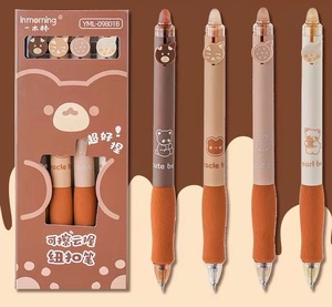 Kawaii văn phòng phẩm đặt ít gấu 0.5mm mực đen xóa được Gel bút trường Văn Bản Công cụ có thể giặt xử lý ma thuật bút - Product Image 2