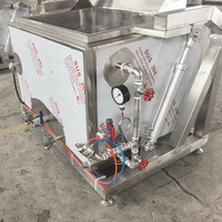Chaudière à braiser inclinable automatique de qualité industrielle, seau basculant, moteur à engrenages 380V 1,5kW, pour viande de bœuf, cou de canard, patte de canard, garantie 1 an