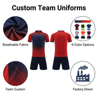 Conjunto de Camiseta y Pantalones Cortos de Fútbol Aiju de Alta Calidad, Uniforme de Equipo, Transpirable, de Secado Rápido, Personalizable