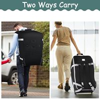 Portable siège de voiture poussette Base sac de voyage bébé siège de voiture sac à dos rembourré couverture fermeture éclair pliable lettre Polyester