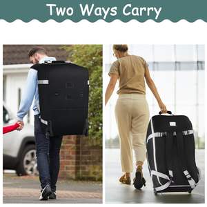 Asiento de <span class=keywords><strong>coche</strong></span> portátil, Base para cochecito, bolsa de viaje, mochila para asiento de <span class=keywords><strong>coche</strong></span> infantil, funda acolchada con cremallera, carta plegable de poliéster - Product Image 6