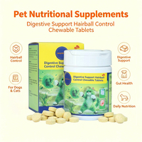 Comprimés anti-boules de poils Waylemo, compléments nutritionnels pour animaux de compagnie, herbe à chat naturelle pour chats, soutien immunitaire, vitamines et minéraux