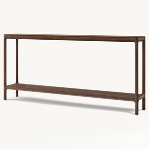 Meubles <span class=keywords><strong>de</strong></span> style moderne pour couloir <span class=keywords><strong>de</strong></span> luxe fabriqués à la main en bois massif grandes consoles en bois - Product Image 5