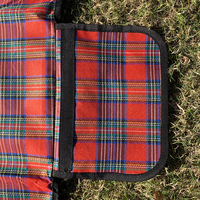 Tapis de pique-nique matelassé ultrasonique imperméable personnalisé avec logo pour le camping en plein air (vente en gros)