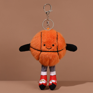 Pelota deportiva <span class=keywords><strong>de</strong></span> peluche bonita al por mayor, mancuerna <span class=keywords><strong>de</strong></span> dibujos animados, bolsa <span class=keywords><strong>para</strong></span> muñecas, accesorios colgantes, llavero personalizado, colgante, juguete <span class=keywords><strong>de</strong></span> peluche - Product Image 5