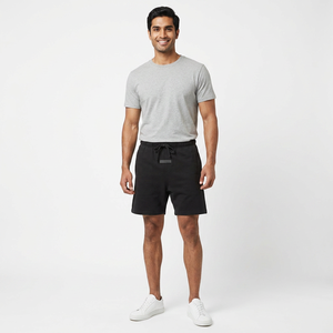 Shorts pour hommes écologiques 100% coton style French Terry - Décontracté, coupe ample pour les activités de rue et sportives Livraison DDP - Product Image 1